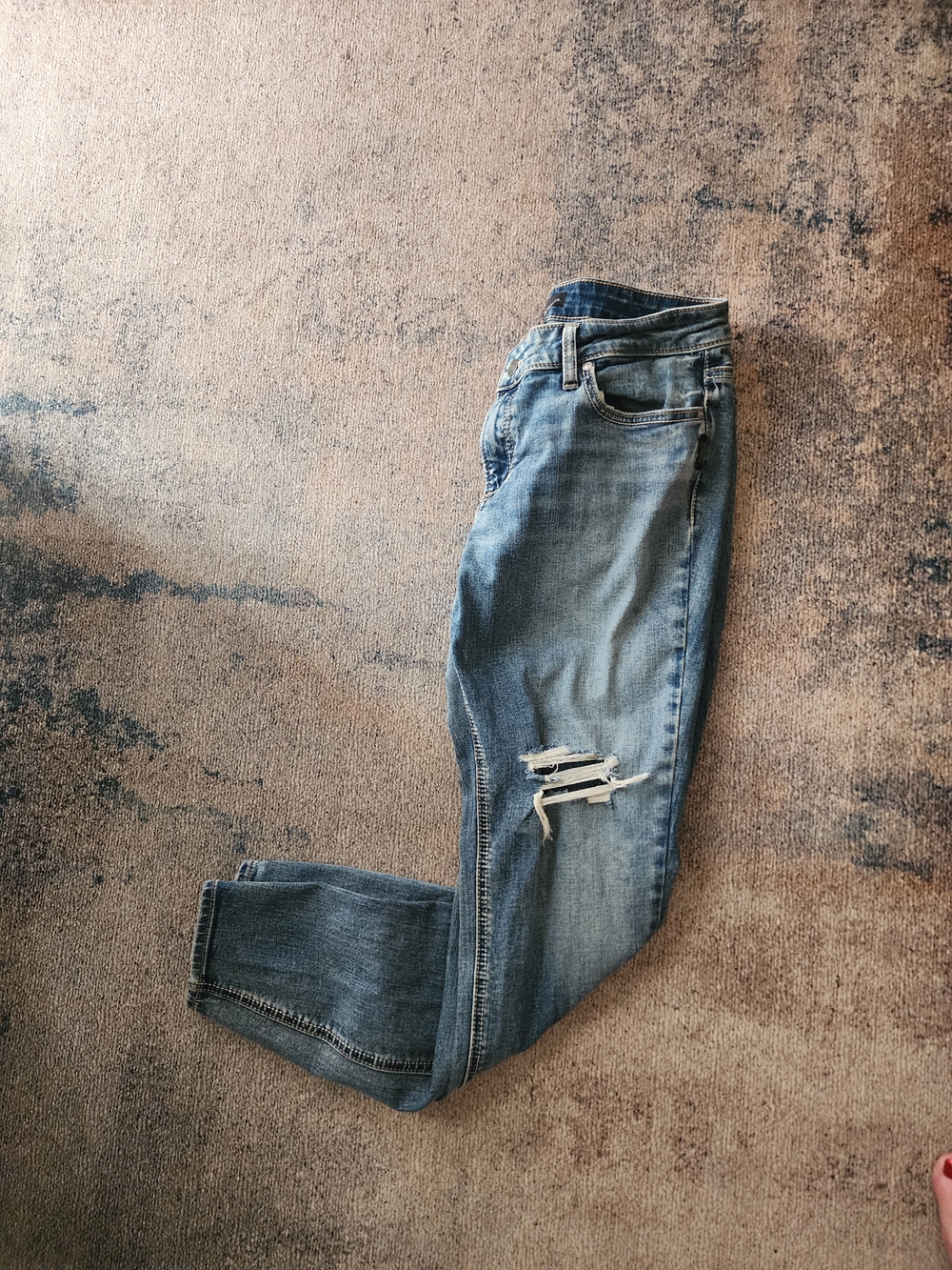 Silver Jeans Women's Skinny Distressed Blue Denim